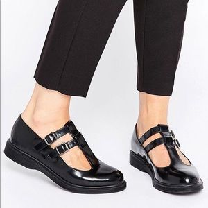 Genuine leather Chunky Mary Jane shoes